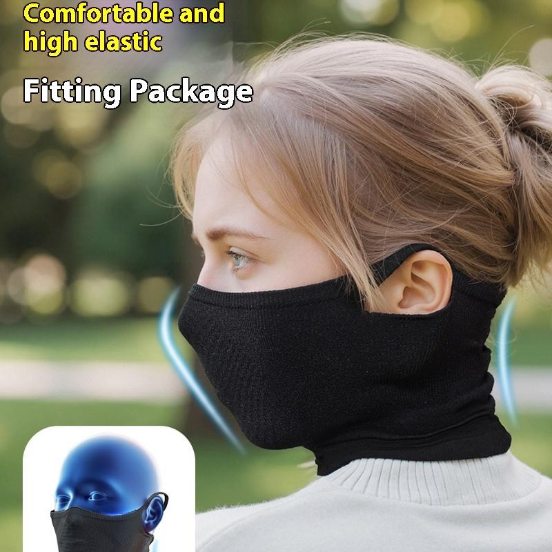 Neck Gaiter Fleece - 秋/冬スポーツバンダナサイクリングバイク耳掛け式フェイスカバー再利用可能なマスクハイキングキャンプネックゲイタースカーフ