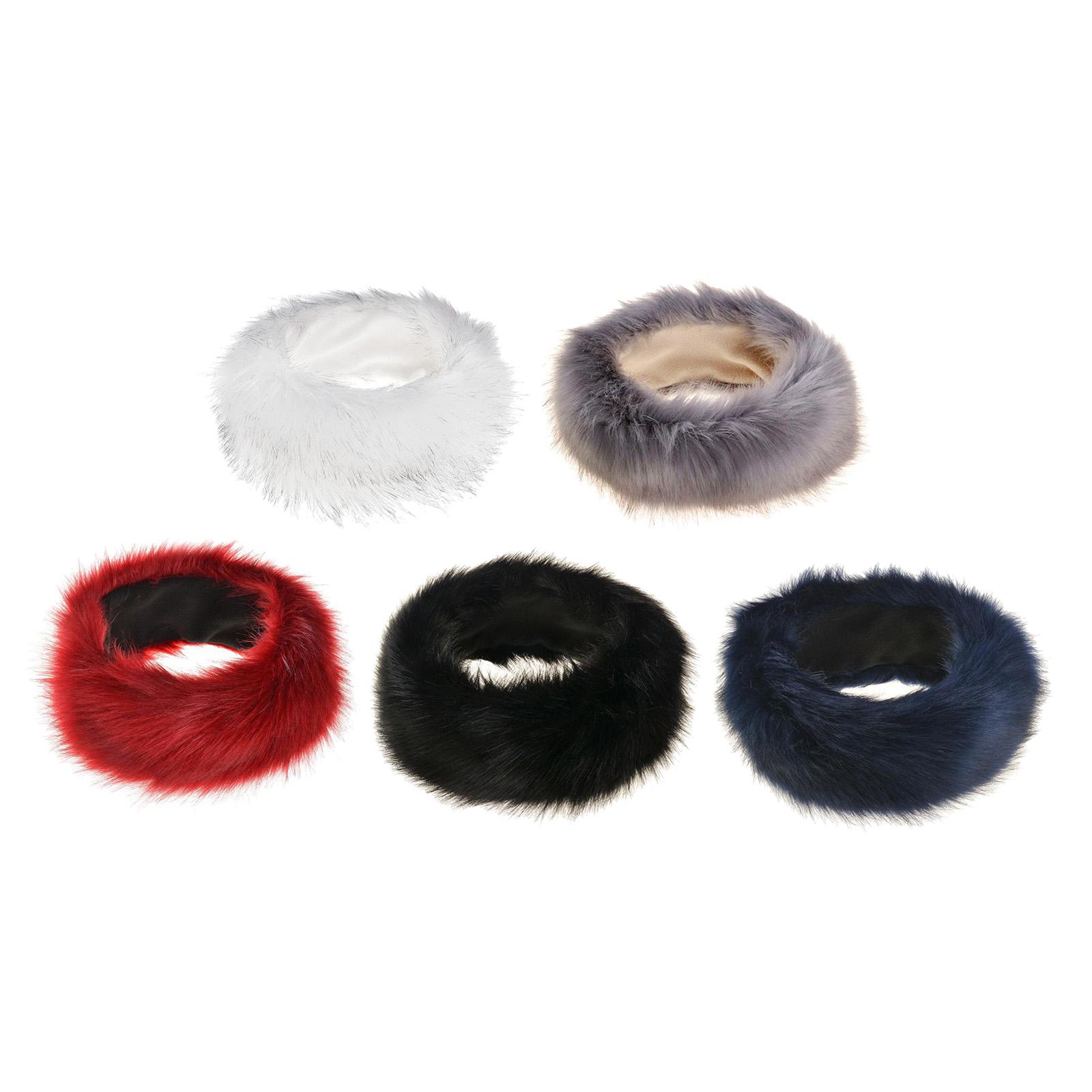 女性用、冬にぴったりの、暖かく快適なフリース裏地付きのフェイ - Fleece Ear Warmer Band のレビューと価格