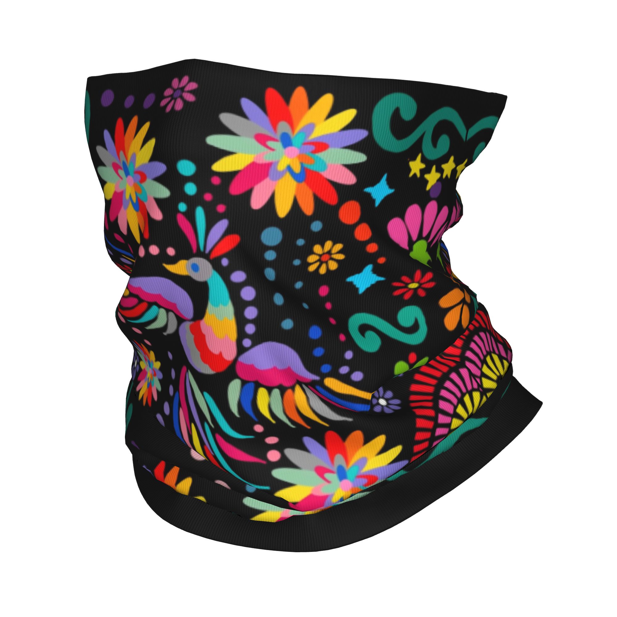 カスタムメキシカンフローラルフラワーテキスタイルバンダナネッ - Neck Gaiter Fleece のレビューと価格